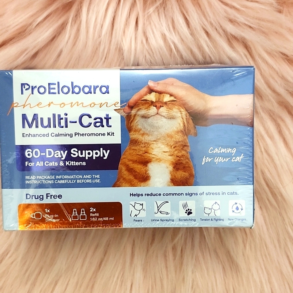 Brand New PROELOBARA PHERMONE MULTI-CAT CALMING PHEROMONE KIT